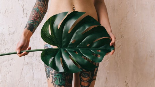 leaf tattoo